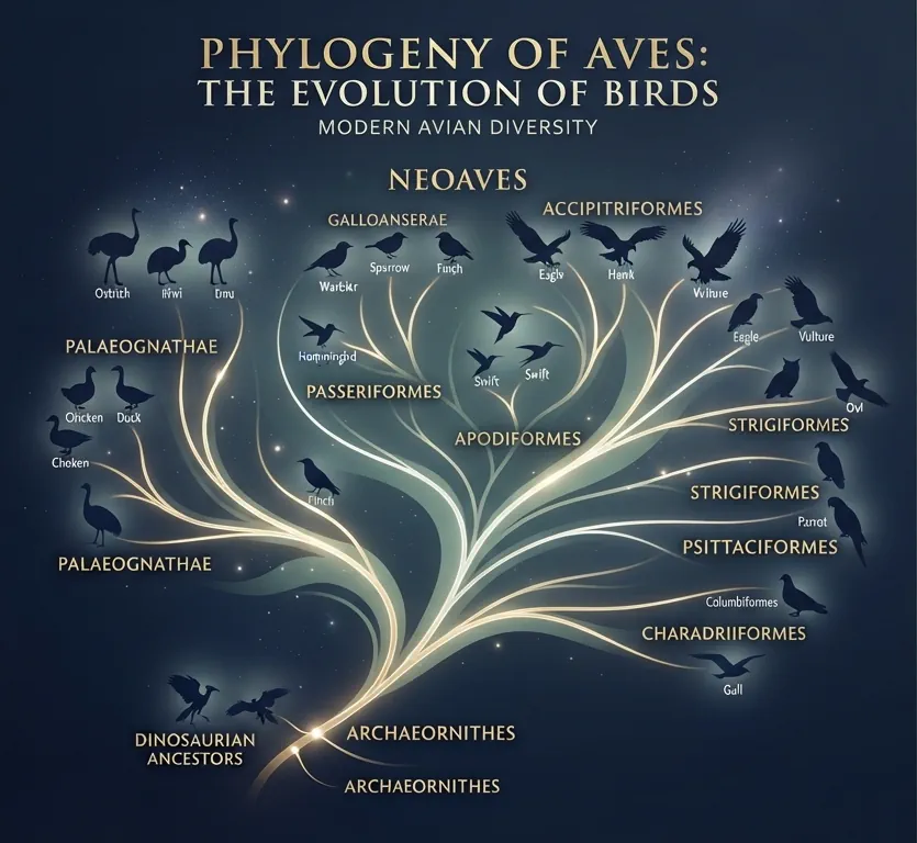 فرگشت و طبقه‌بندی پرندگان (Evolution and Taxonomy)