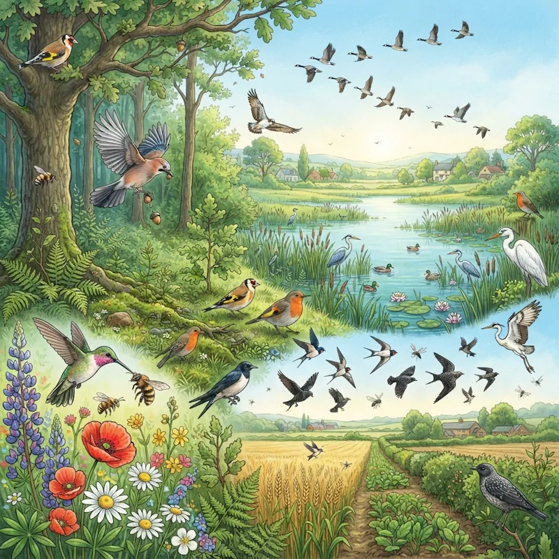 اهمیت پرندگان برای انسان و محیط زیست (Importance of Birds for Humans and the Environment)