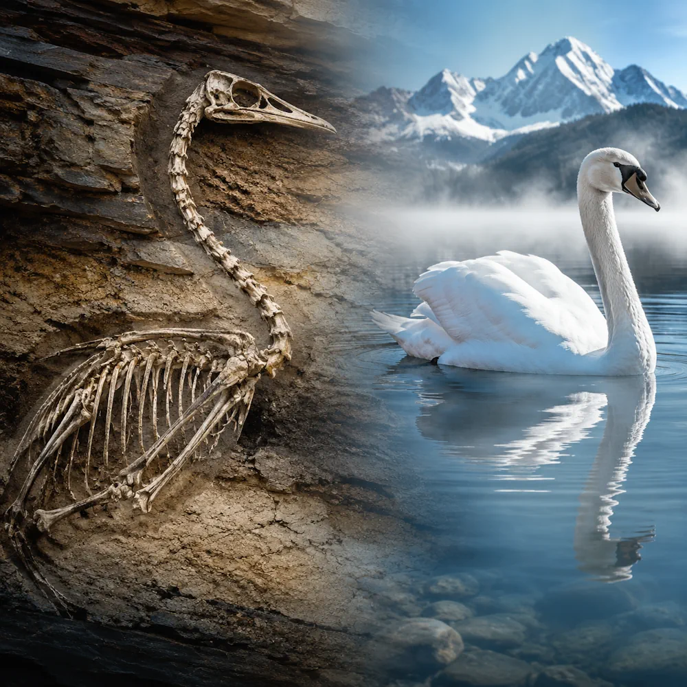 تاریخچه تکاملی و دیرینه‌شناسی قو (Paleontology)