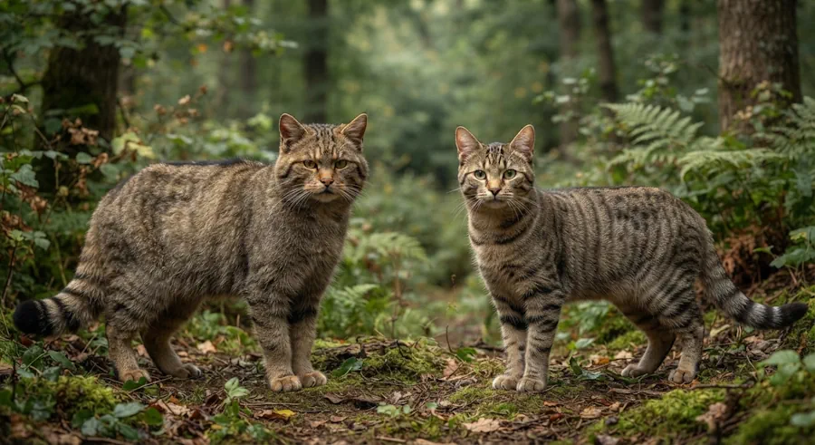 تفاوت گربه وحشی با گربه اهلی (Differences Between Wildcat and Domestic Cat)