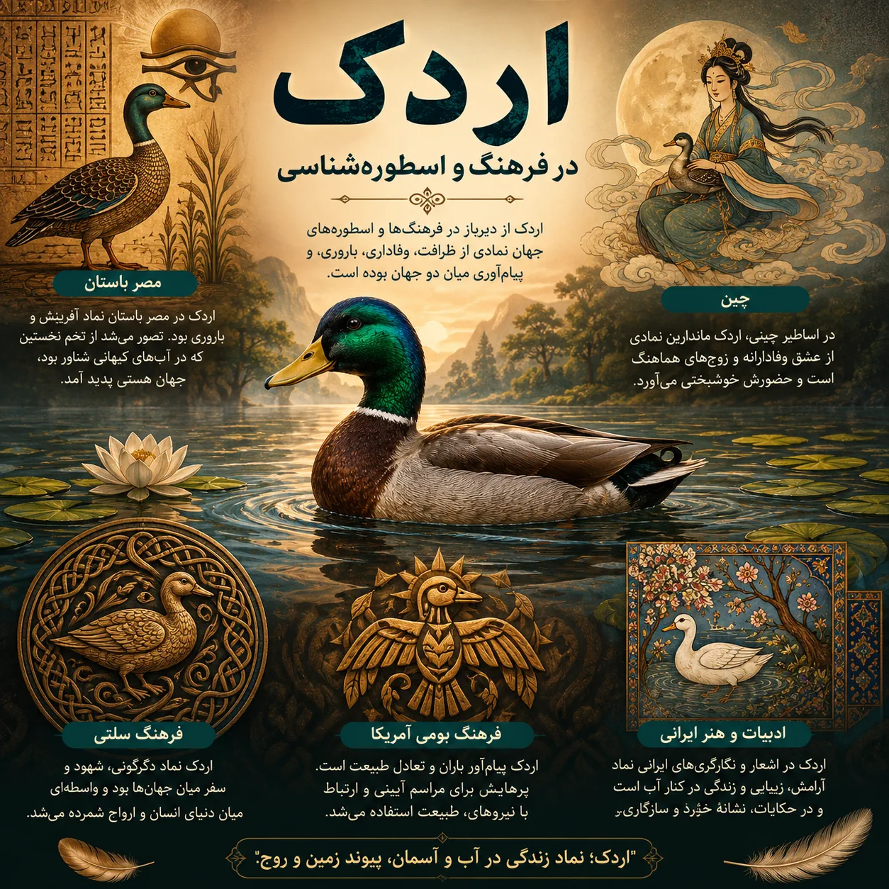 اردک در فرهنگ و اسطوره‌شناسی